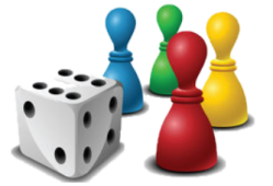 illustration pions et dé